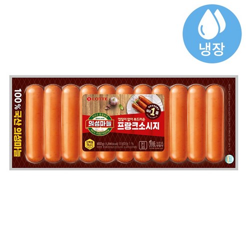 롯데 의성마늘 프랑크, 460g, 2개
