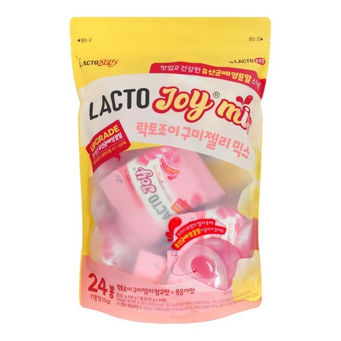 락토조이 구미젤리 복숭아맛 + 망고맛 600g