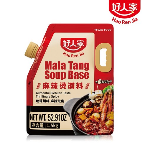호인가 마라탕 소스 업소용 대용량, 1개, 1.5kg