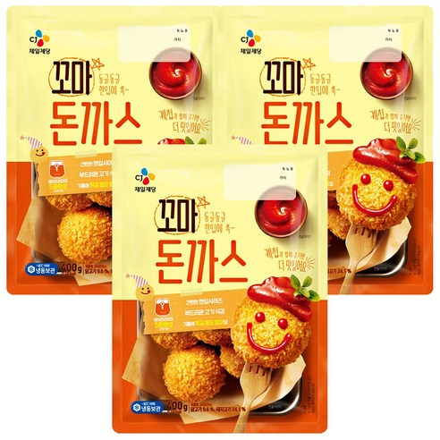 CJ제일제당 맛있는 꼬마돈까스450gx3개, 400g, 3개