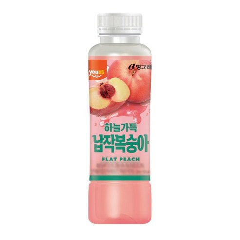하늘가득 납작복숭아, 24개, 330ml