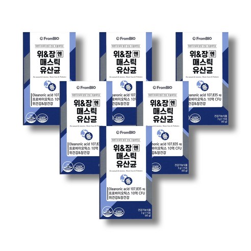 프롬바이오 위앤장엔 매스틱 유산균 15포x6박스/3개월