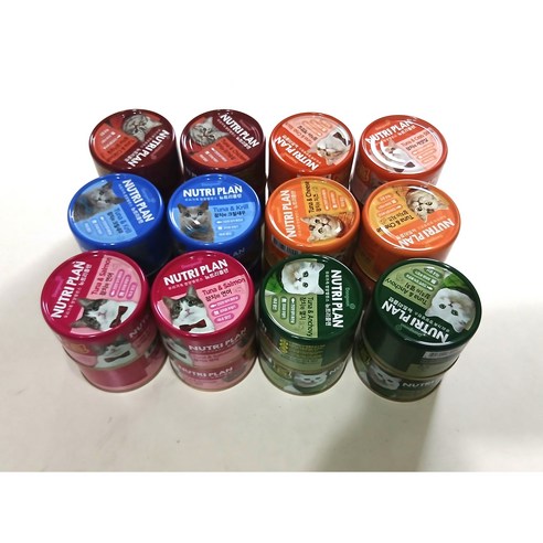 동원 뉴트리플랜 대용량 고양이캔, 24개, 160g, 혼합맛(6종콤보)