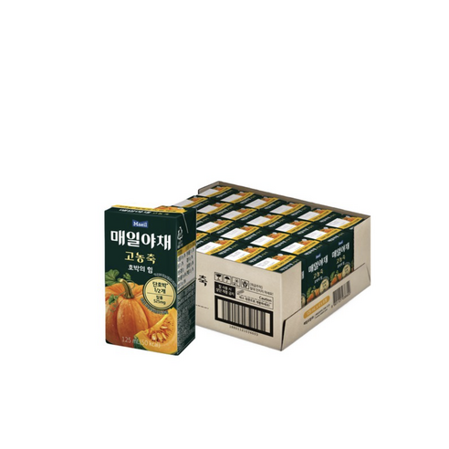 매일야채 고농축 호박의 힘 125ml 24팩 단호박 고칼륨 베타카로틴 저당