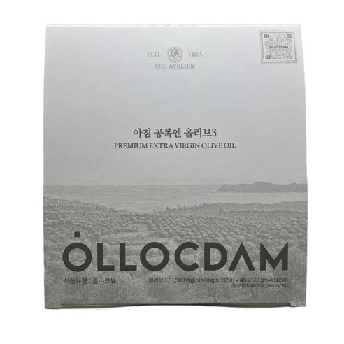 올리브3 프리미엄 EVOO 올록담 48포, 48회분, 1박스