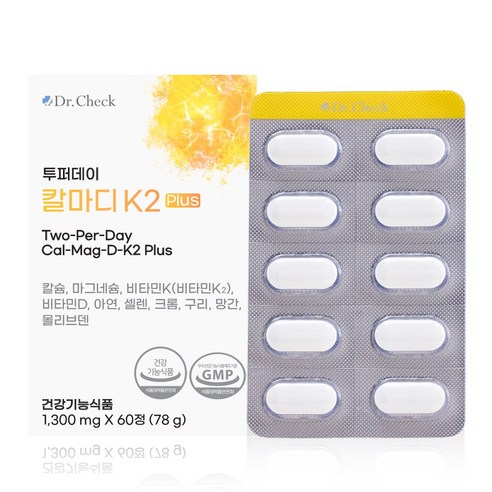 닥터체크 투퍼데이 칼마디K2 Plus 1개월분, 1박스, 60정