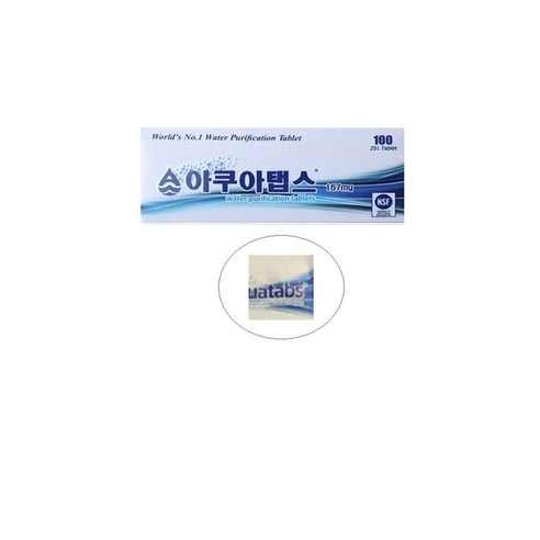 고효율 1알 캠핑 저수조 정수 아쿠아탭스 소독약kty3+3Tje