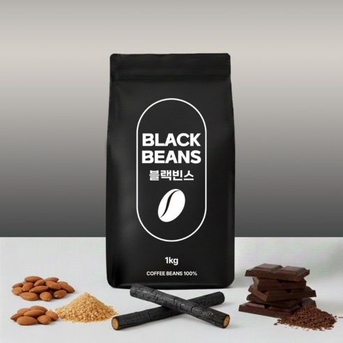 블랙빈스 원두커피 다크 초코 블렌드 1kg 홀빈, 1kg, 핸드드립(중간), 1개
