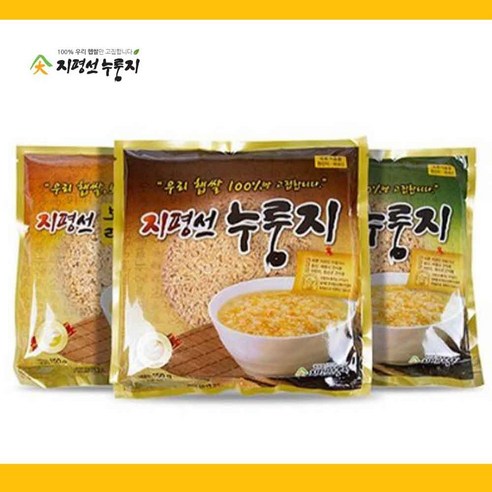 우리 햅쌀 100% / 고향의 가마솥 누룽지 맛 그대로 / 지평선 백미누룽지 150g