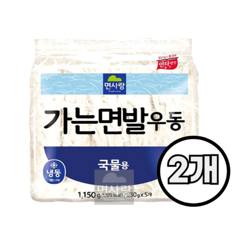 면사랑 (냉동)가는면발우동(국물용) 1150g