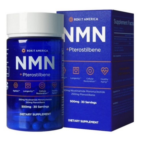 로킷아메리카 NMN + 프테로스틸벤 500mg 캡슐