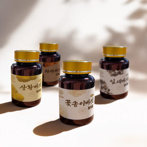 함량 100% 순수 버섯분말 면역버섯 파우더