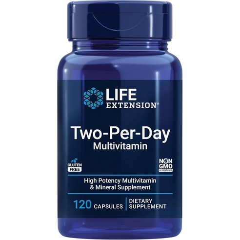 V2 라이프익스텐션 투퍼데이 종합 멀티비타민 120캡슐 3개 Multivitamin