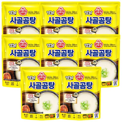 오뚜기옛날 사골곰탕 국물, 350g, 8개