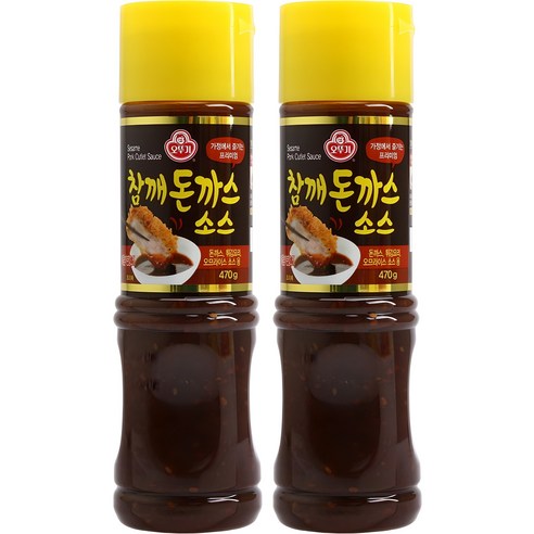 Ottogi 오뚜기 참깨돈까스 소스 470g, 2개, 470g