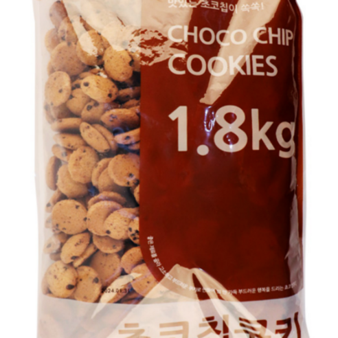 신흥제과 초코쿠키 1.8kg 벌크 업소용 대용량 간식 과자 스낵 쿠키, 1.8kg, 1개