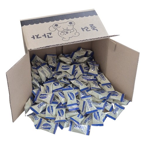 [놀러과자] 오리온 바이오 생우유 캔디 대용량 개별포장, 4.3g, 100개