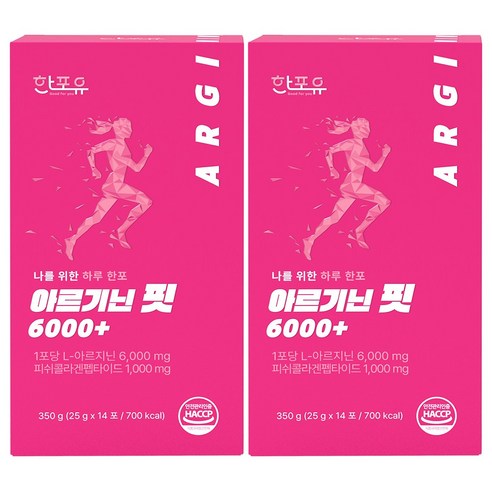한포유 여성 아르기닌 핏 6000+ L아르기닌 고함량 젤리 콜라겐 14포