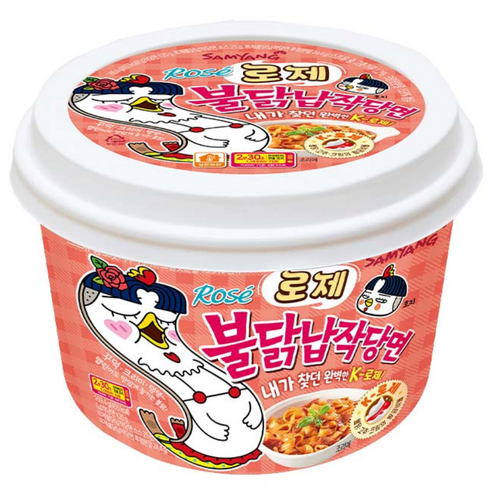 불닭 로제 납작 당면 169.4g, 1개
