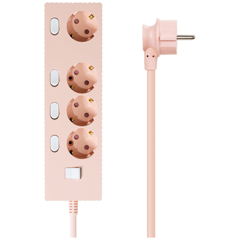 파워존 4000W 고용량 웨이브 개별스위치 과부하차단 4구 멀티탭 콘센트 50cm 1.5m 3m 5m 7m, 1개