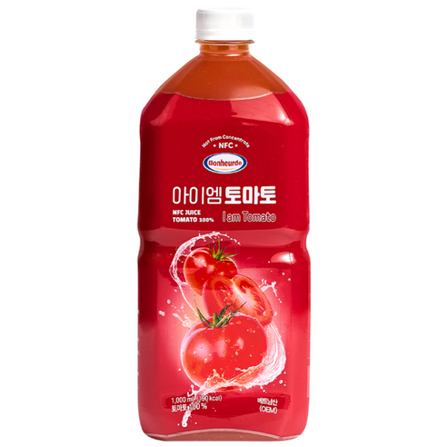 보넬드 아이엠 토마토 100% NFC 착즙주스, 1개, 1L