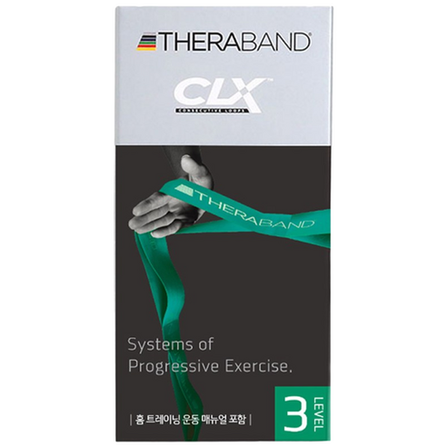 세라밴드 CLX 7레벨 9개고리형 탄력밴드 저항밴드운동, 1개