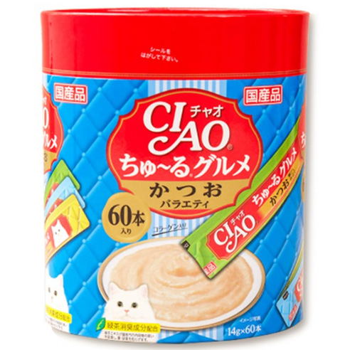 챠오츄르 버라이어티 짜먹는 고양이 간식 60p