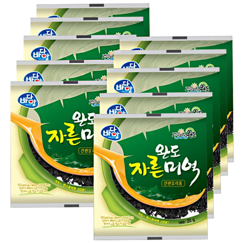 바다맘 완도 자른 미역, 20g, 10개