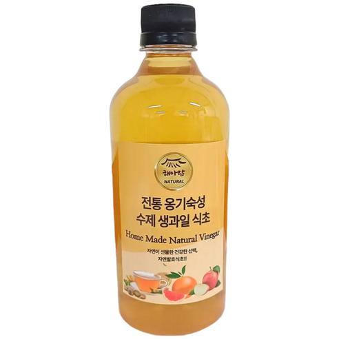 해아람 수제 사과식초 천연 자연발효 국산 다이어트 건강식초, 1개, 1L