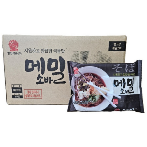 (한양) 한일본고장 메밀소바, 211.7g, 24개