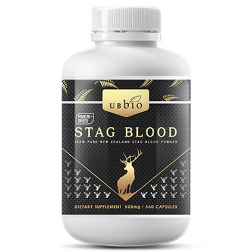유비바이오 뉴질랜드 최고급 숫사슴 녹혈 500mg (동결건조 100%) 360캡슐