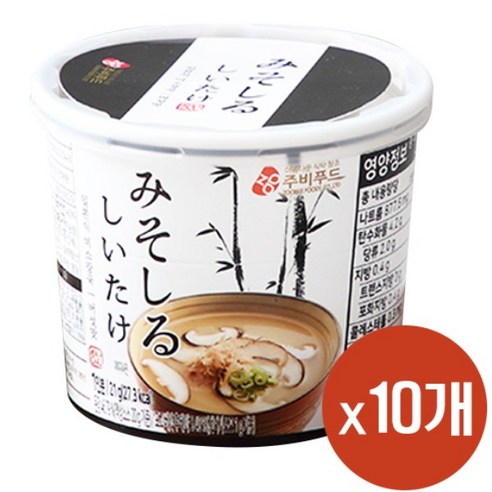 주비푸드 미소장국 버섯맛