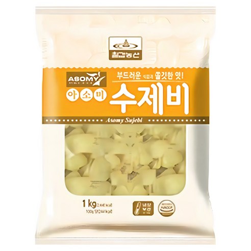 칠갑 아소미 수제비 1kg 5개, 1kg, 5개