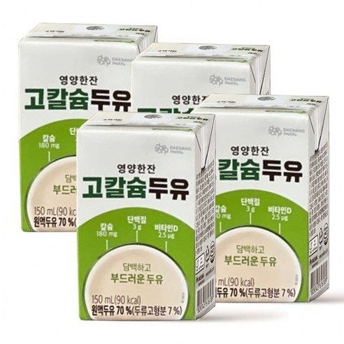 영양한잔 고칼슘 두유 뉴케어 150ml 24팩, 150ml