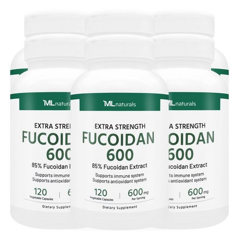 [미국빠른직구] 신제품 마이라이프 내추럴스 후코이단 600mg, 120정, 6개