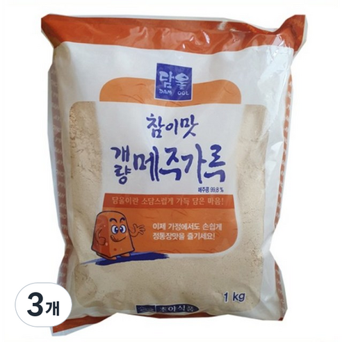 초야식품 담울 참이맛 개량 메주가루, 3개, 1kg