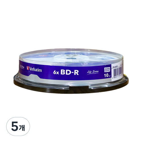 [버바팀] BD-R, 6배속, 25GB, [케익통]