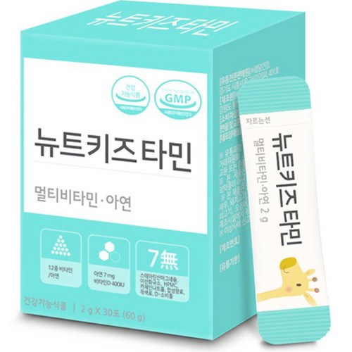 뉴트키즈타민 멀티비타민 아연, 60g, 1개