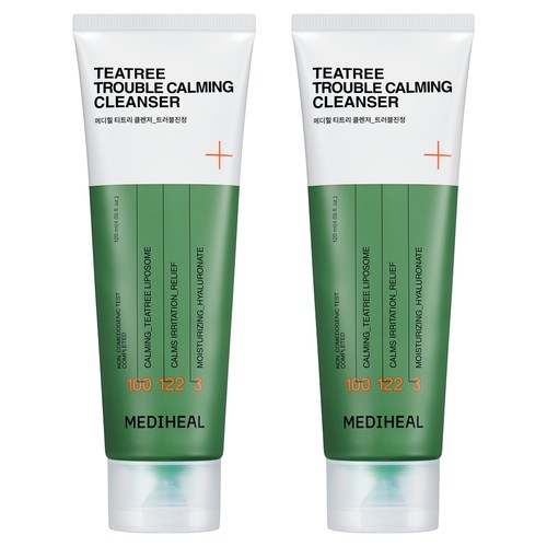 메디힐 티트리 트러블진정 클렌징폼, 120ml, 2개
