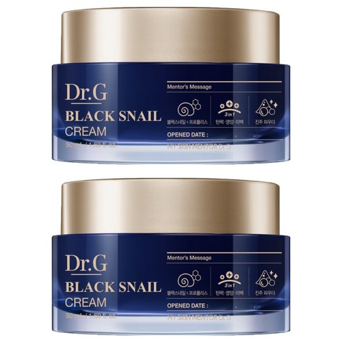 닥터지 블랙 스네일 크림 듀오, 50ml, 2개