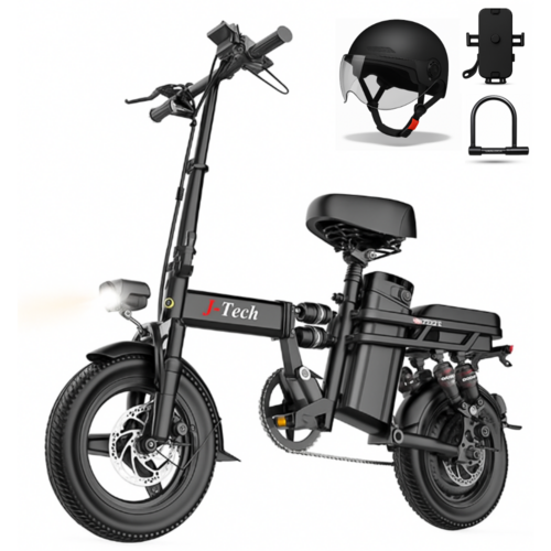 제이텍 접이식 전기자전거 48V 고출력 모터 전동 PAS 배달 대리운전 출퇴근 미니, 01. 기본형/6Ah/25Km, 경량스틸