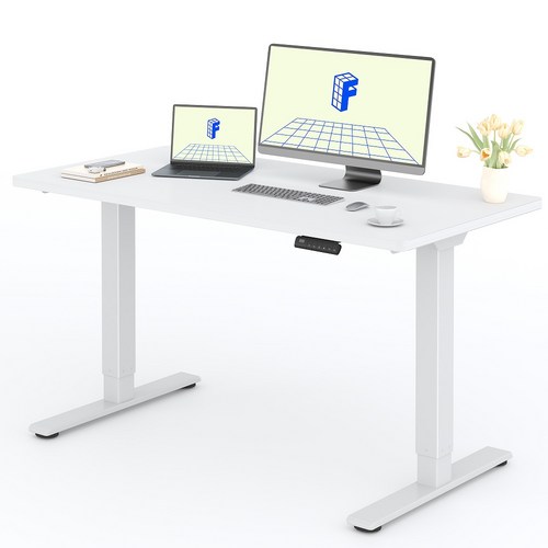 FlexiSpot 듀얼모터 모션데스크 EJ2 전동 높낮이조절책상 컴퓨터책상 A/S 5년 높이700-1190mm 내하중100KG, 화이트