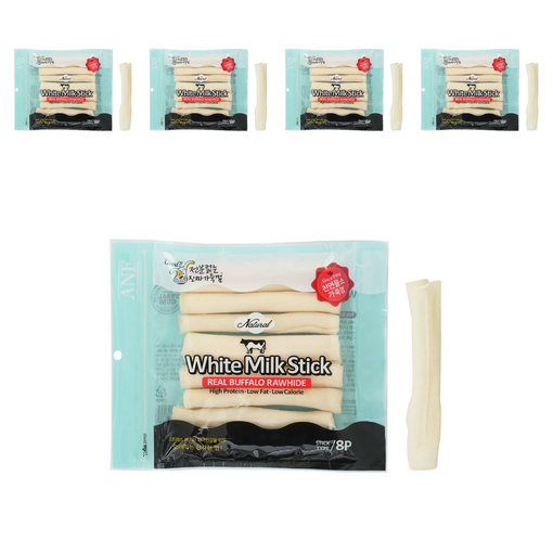 ANF 강아지 로하이드 화이트 밀크스틱 8p