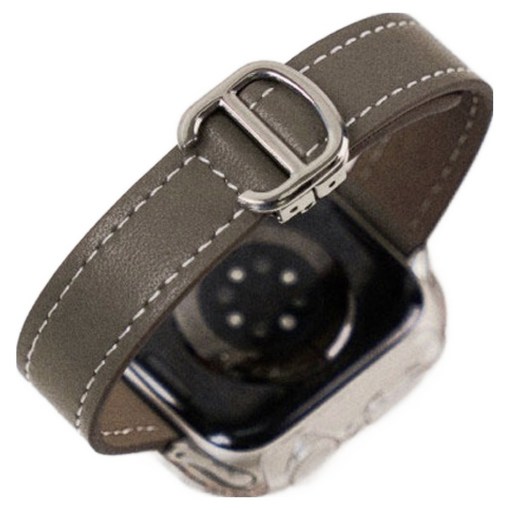 애플워치 호환 D버클 슬림레더 스트랩 밴드, 에토프, 1개