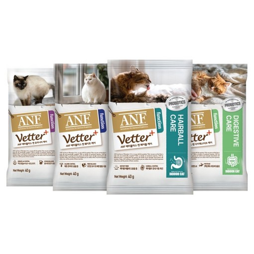 ANF 베터플러스 캣 사료 샘플 4종 x 40g 세트