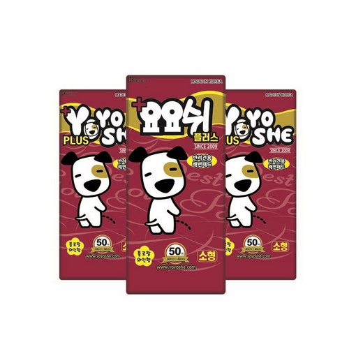 요요쉬 플러스 배변패드 플로랄와인향, 50개입, 3개