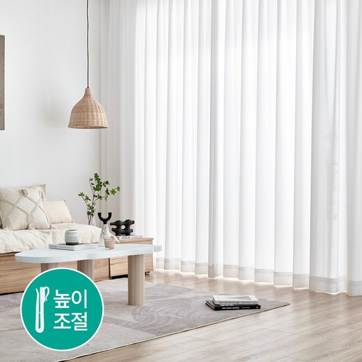 사라하우스 비침없는 도톰차르르 나비주름 커튼