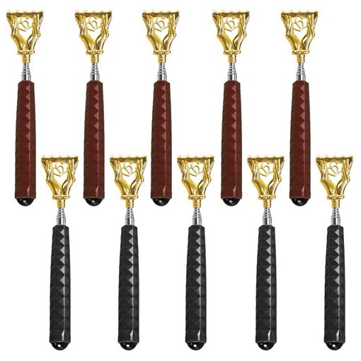 5단 접이식 휴대용골드 안테나 효자손 K타입 롤러볼 등긁이 등긁개 등글개, 11 혼합C, 10개