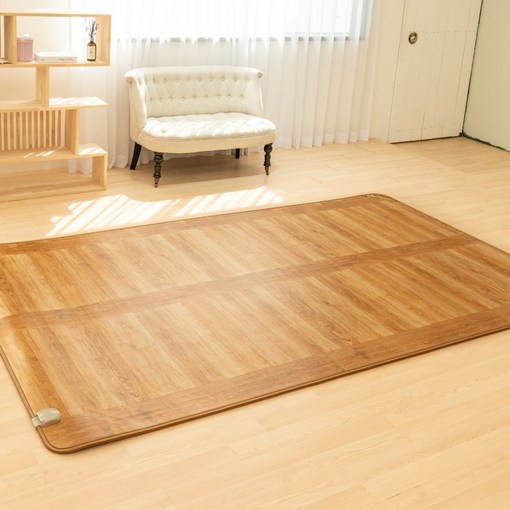 사계절구들장 전자파안심 거실 전기장판 대청마루 한일구들장 본사직영, 대청무늬 8인용 300X183cm