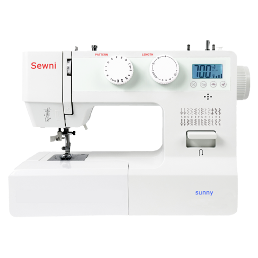 소니 써니 / Sewni sunny 가정용 홈미싱 - 가정용미싱 최초 서보모터.LCD 조작판-최고속도조정/바늘상하선택.25패턴.자동실끼우기.수직가마.통주물.100W 고출력
